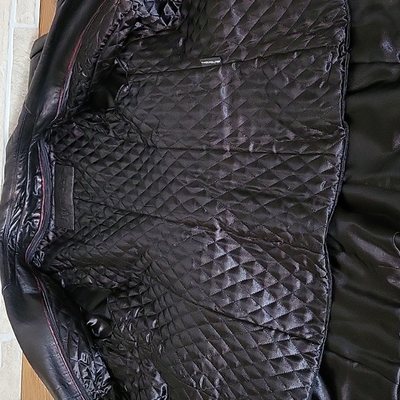 ROSLEEN Mid Length Soft Leather Jacket Belted Buttons - Picture 8 of 15